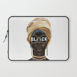 Black Woman Computer Cover by Lxza - Laptop Sleeve - 13"