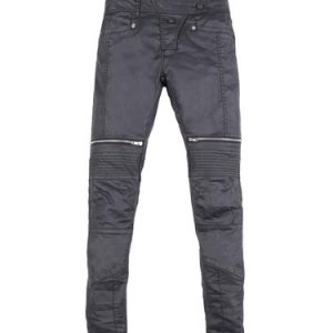 Black Zipper Denim Casual Jeans