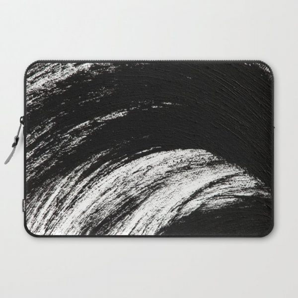 Black an White Computer Cover by Andre D - Laptop Sleeve - 15"