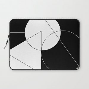 Black and White Geometry Computer Cover by thisisbyN - Laptop Sleeve - 13"