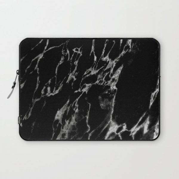 Black magic marble Computer Cover by Gale Switzer - Laptop Sleeve - 13"