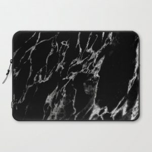 Black magic marble Computer Cover by Gale Switzer - Laptop Sleeve - 15"