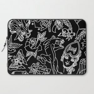 Black print Computer Cover by Ozzyink - Laptop Sleeve - 15"