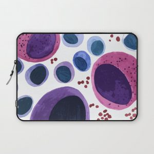 Blood cells inspired illustration Computer Cover by Mikiki Illustrations - Laptop Sleeve - 13"