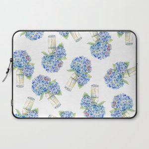 Blue Hydrangea, Still Life Computer Cover by Jessica Rose - Laptop Sleeve - 15"