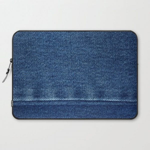 Blue Jean Texture V4 Computer Cover by NEW YORK STUDIO 202 - Laptop Sleeve - 15"