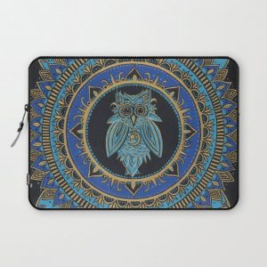 Blue Moon Owl Computer Cover by Mandalas by Lindsay - Laptop Sleeve - 13"