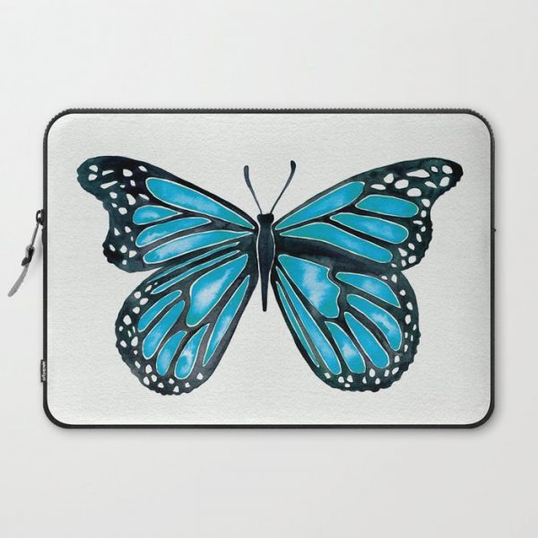 Blue Morpho Butterfly Computer Cover by Cat Coquillette - Laptop Sleeve - 15"