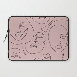 Blush Faces Computer Cover by Explicit Design - Laptop Sleeve - 13"