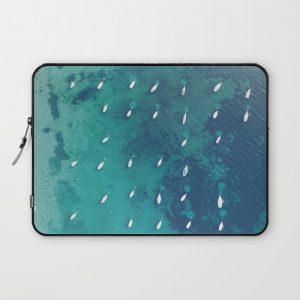 Boats on the Ocean Computer Cover by wanderhaus - Laptop Sleeve - 13"