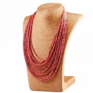 Bohemian Tassel Necklace Vintage Multilayer Beads Sweater Necklace