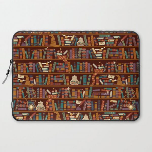 Bookshelf Computer Cover by Risa Rodil - Laptop Sleeve - 15"