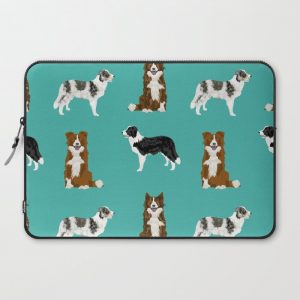 Border Collie mixed coats dog breed pattern gifts collies dog lover Computer Cover by PetFriendly - Laptop Sleeve - 15"