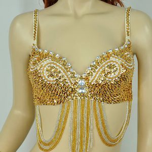 Bra Belly Dance Costume Microfiber Bollywood Dance Lingerie