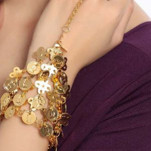 Bracelet Belly Dance Costume Women's Beautiful Gold Bollywood Dancing Jewelry Accessories