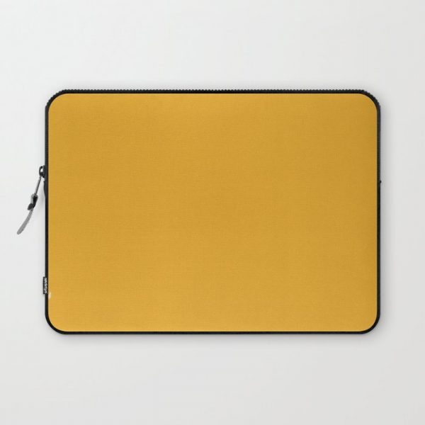 Bright Golden Yellow Inspired Coloro Mellow Yellow 034-70-33 Computer Cover by Simply Solids - Solid Colors For Those T - Laptop Sleeve - 13"