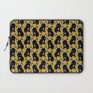 Brindle French Bulldog Computer Cover by Chee Sim - Laptop Sleeve - 13"