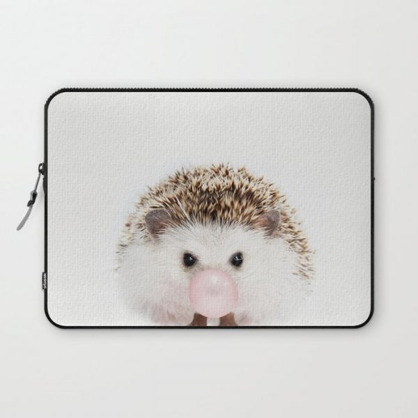 Bubble Gum Hedgehog Computer Cover by Amy Peterson Art Studio - Laptop Sleeve - 13"