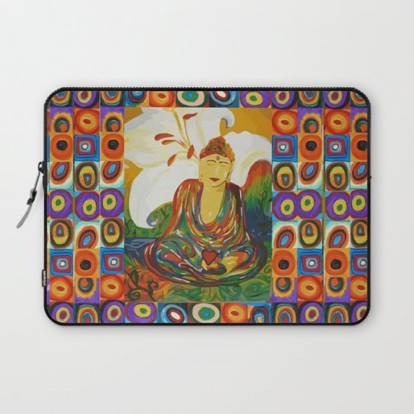 Buddha Circles Computer Cover by cr8tv designs - Laptop Sleeve - 13"