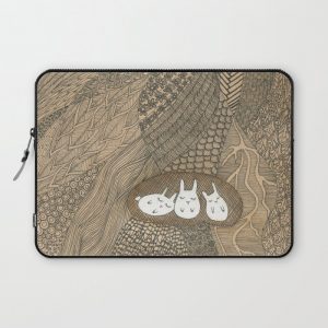 Bunny Burrow Computer Cover by The Hiking Creative - Laptop Sleeve - 13"