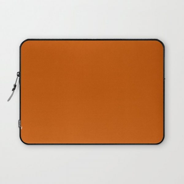 Burnt Orange - solid color Computer Cover by Make it Colorful - Laptop Sleeve - 13"