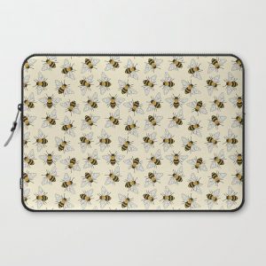 Busy Bees Pattern Computer Cover by Hazel Fisher Creations - Laptop Sleeve - 15"