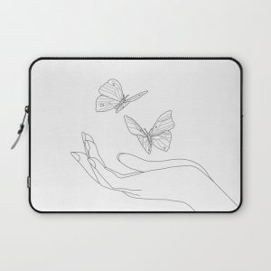 Butterflies on the Palm of the Hand Computer Cover by Andreas12 - Laptop Sleeve - 13"