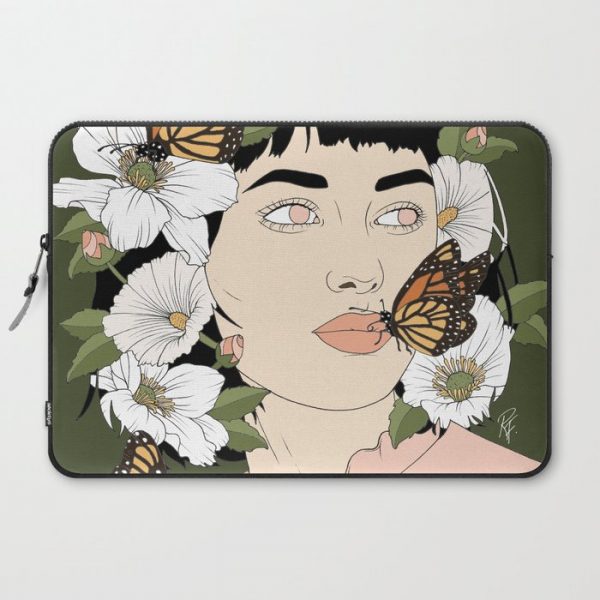 Butterfly Kisses Computer Cover by Bec Flattley - Laptop Sleeve - 15"