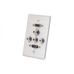 C2G 41040 HDMI+VGA+3.5MM+3RCA SG WALL PLATE