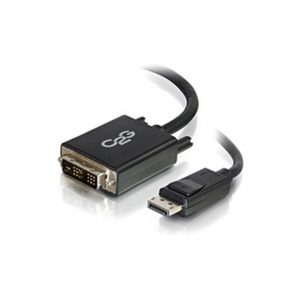 C2G 6ft DisplayPort to DVI Adapter Cable - DVI-D Single Link - Black - DisplayPort/DVI-D for Notebook, Monitor, Desktop Computer, Video Device - 6 ft