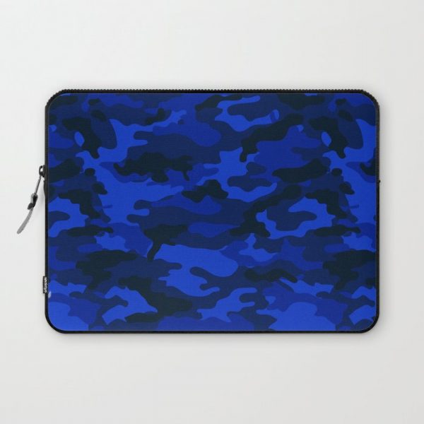 CAMO Deep Blue Computer Cover by Camo Atelier - Laptop Sleeve - 13"