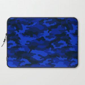 CAMO Deep Blue Computer Cover by Camo Atelier - Laptop Sleeve - 15"