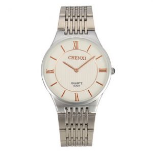 CHENXI Couple Watch Simple Stainless Steel Watch