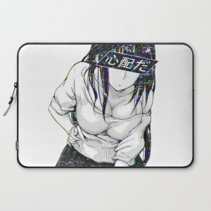 CONCENTRATE - SAD JAPANESE ANIME AESTHETIC Computer Cover by Poser_Boy - Laptop Sleeve - 15"