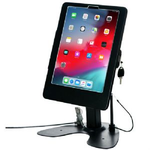 CTA Digital Dual Security Kiosk Stand - Locking Cable Locking Enclosur