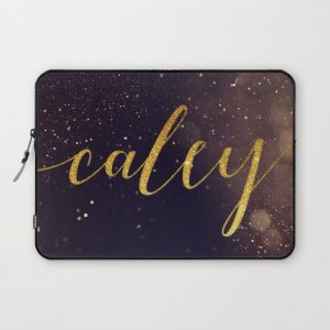 Caley Gold Fleck Computer Cover by cwilkerson design - Laptop Sleeve - 13"