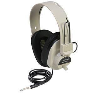 Califone Deluxe 2924AVPS - Headphones - full size - beige