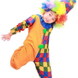 Carnival Clown Costume Circus Halloween Costume Jumpsuit For Kids Halloween