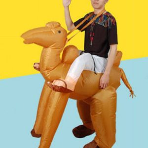 Carry Me Costume Halloween Ride On Carnival Camel Carrier Light Brown Mardi Gras Inflatable Suit Halloween