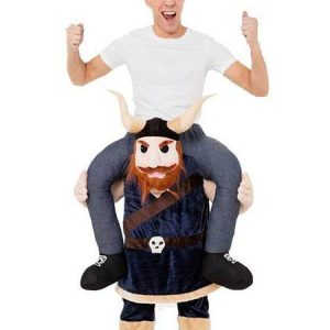 Carry Me Ox Costume Halloween Piggyback Ride On Mascot Unisex Adults Flannel Funny Costumes