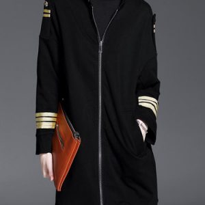 Casual Long Sleeve Cotton-blend Pockets Coat