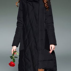 Casual Long Sleeve Shift Down Coat