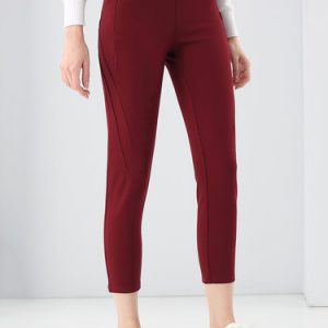 Casual Solid Viscose Legging