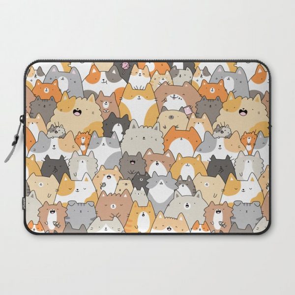 Cats, Kitties and a Spy Computer Cover by KiraKiraDoodles - Laptop Sleeve - 15"