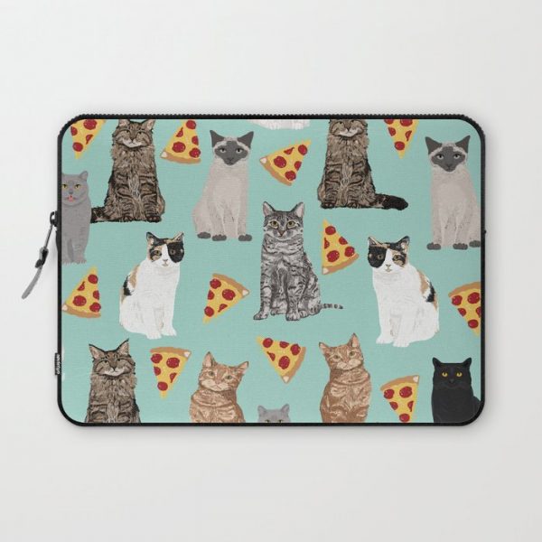 Cats pizza slices food cat lover pet gifts must have cat breeds Computer Cover by Catclub - Laptop Sleeve - 13"