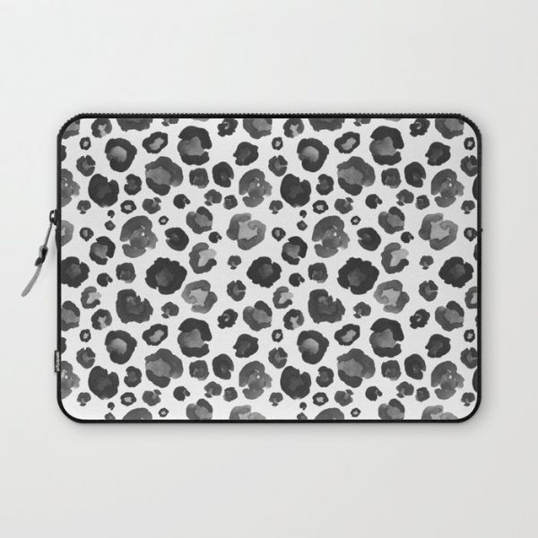 Cheetah, Cheetah (Mono) Computer Cover by Rose & Brush Designs - Laptop Sleeve - 13"