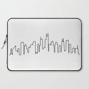 Chicago, Illinois City Skyline Computer Cover by Ashley Lynn Cooper Design - Laptop Sleeve - 15"