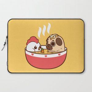 Chicken Noodle Puglie Soup Computer Cover by Puglie Pug - Laptop Sleeve - 15"