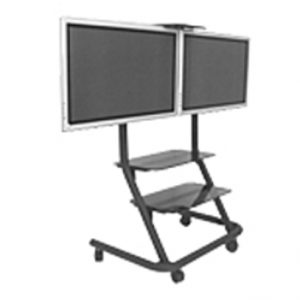 Chief PPD2000 Dual Display Video Conferencing Cart - Black