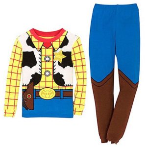 Children Disney Cosplay Toy Story Woody Yellow 3 Piece Kids Cosplay Costumes Halloween